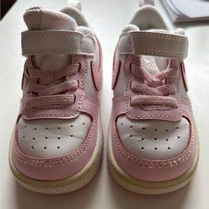 Nike Court Borough Low Recraft - 6C Toddler Pink and white with slight sparkle